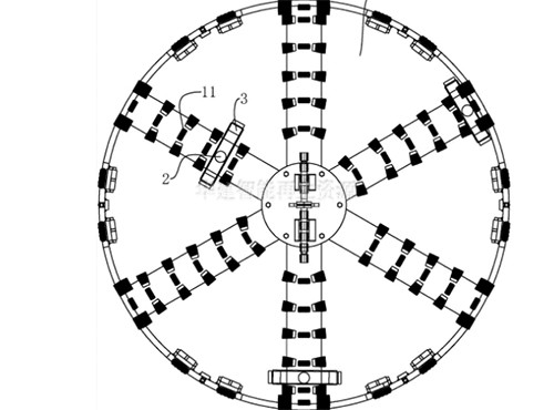 二手盾構(gòu)機(jī)刀盤(pán)配置